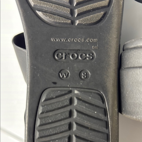 CROCS Black Sporty Sandals with Adjustable Straps - Picture 5 of 6